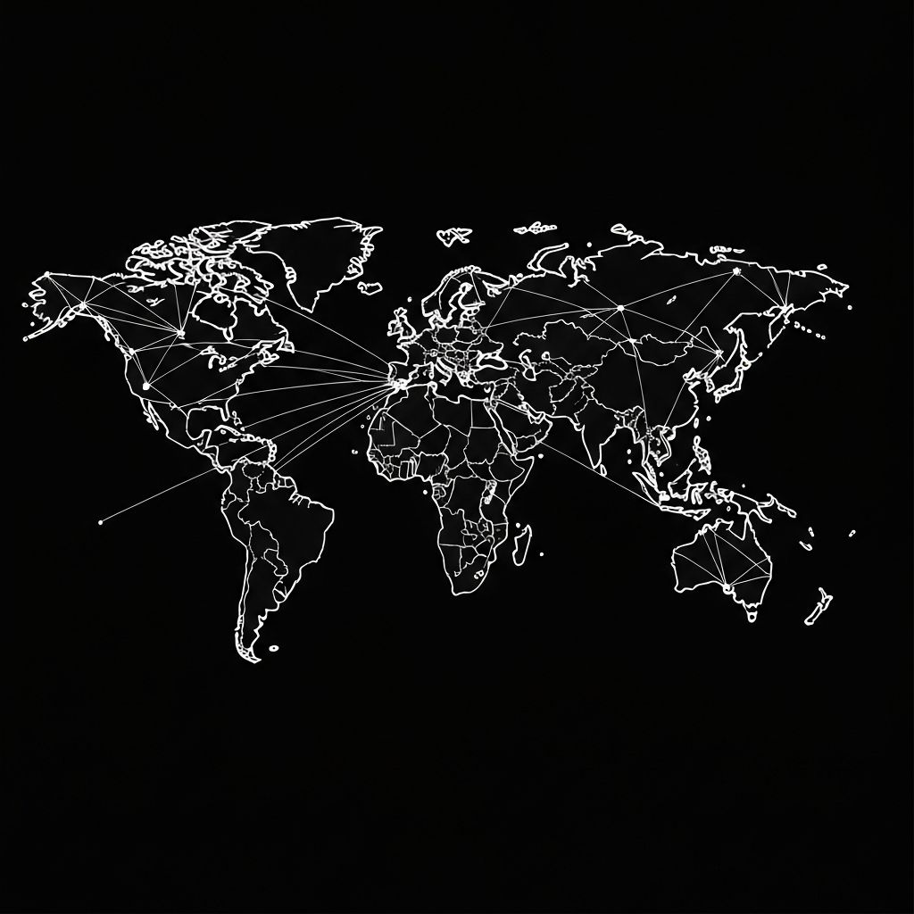 Global network visualization
